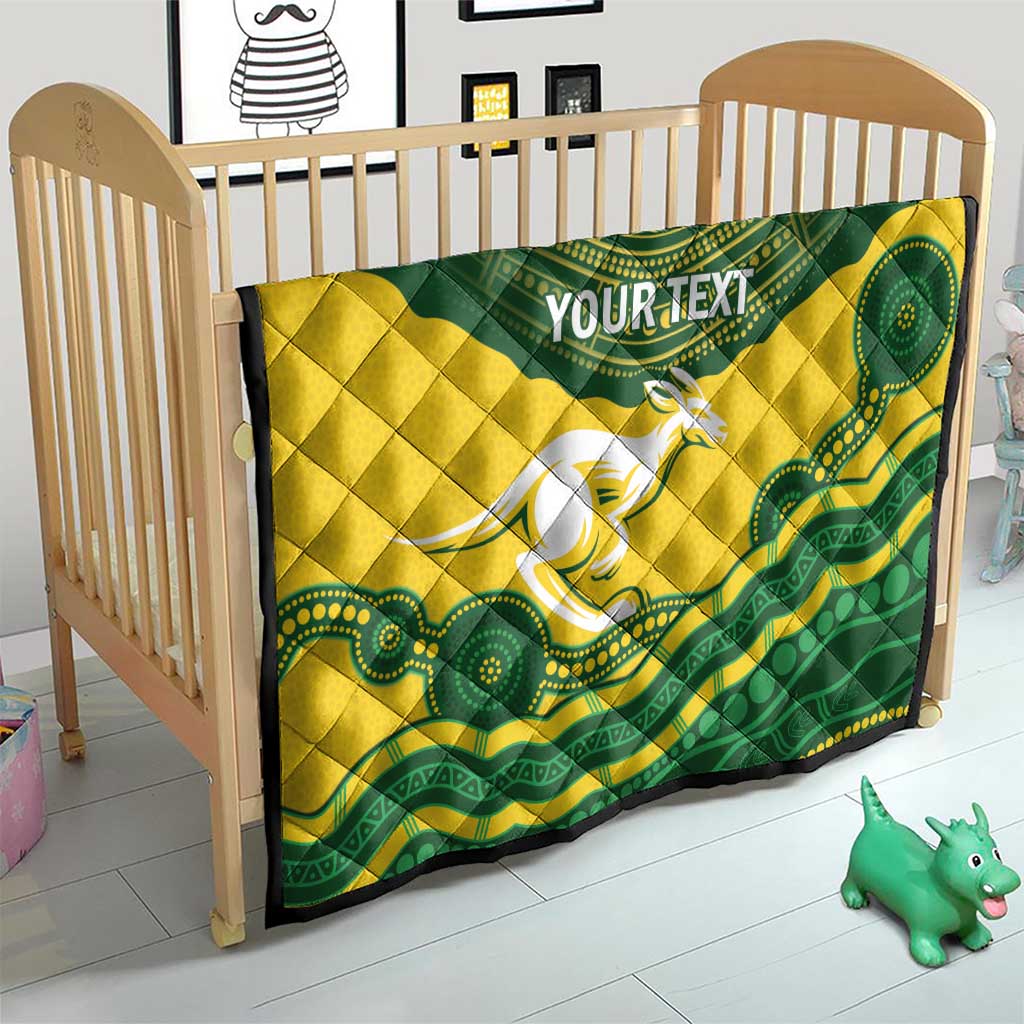 Custom Australia Hockeyroos Quilt Aussie Kangaroo Indigenous Art