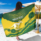 Custom Australia Hockeyroos Sarong Aussie Kangaroo Indigenous Art