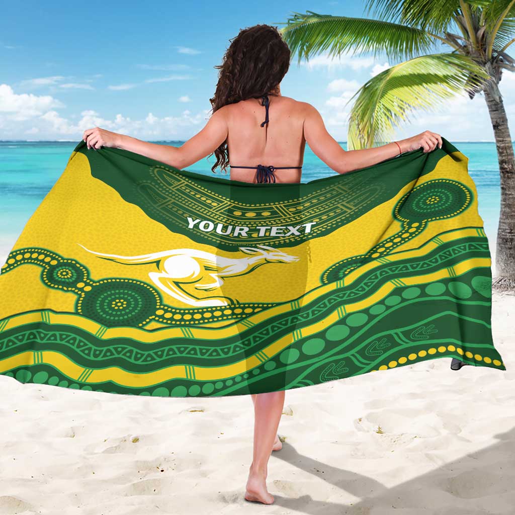 Custom Australia Hockeyroos Sarong Aussie Kangaroo Indigenous Art