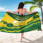 Custom Australia Hockeyroos Sarong Aussie Kangaroo Indigenous Art