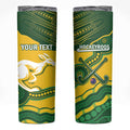 Personalised Australia Hockeyroos Skinny Tumbler Aussie Kangaroo Indigenous Art