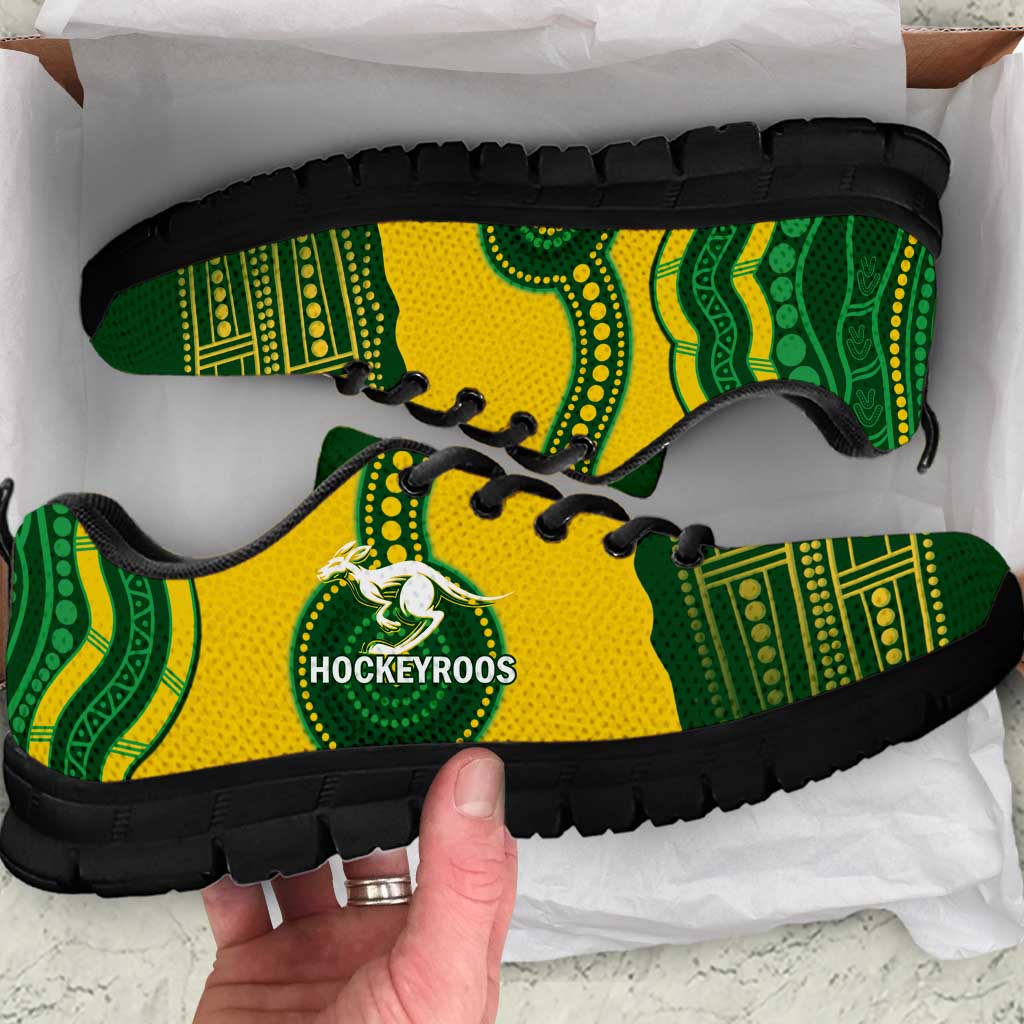 Australia Hockeyroos Sneakers Aussie Kangaroo Indigenous Art