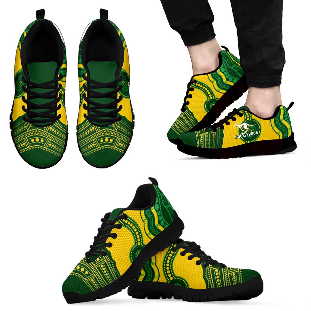 Australia Hockeyroos Sneakers Aussie Kangaroo Indigenous Art