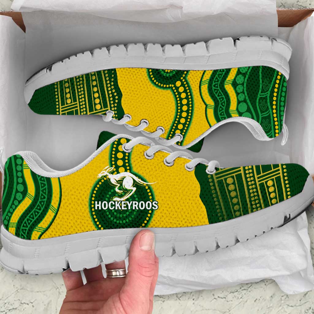 Australia Hockeyroos Sneakers Aussie Kangaroo Indigenous Art