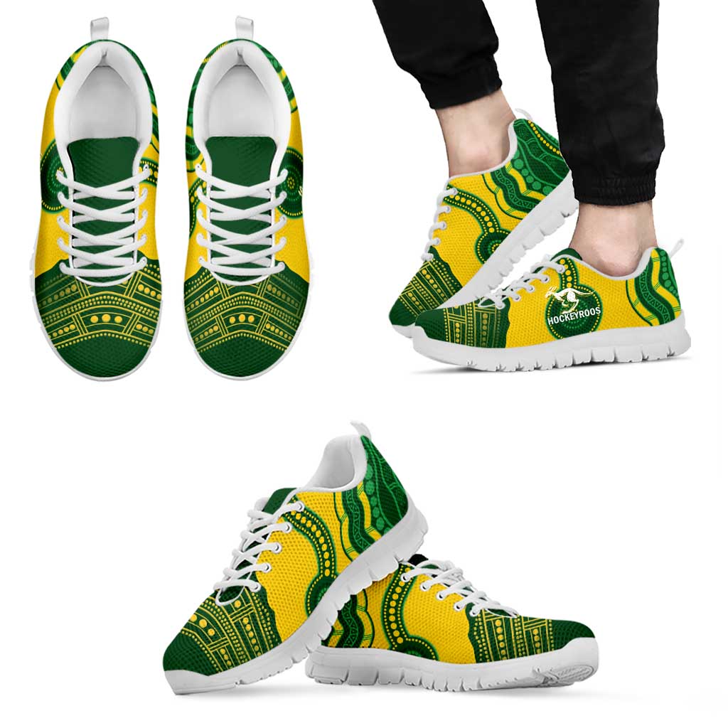 Australia Hockeyroos Sneakers Aussie Kangaroo Indigenous Art