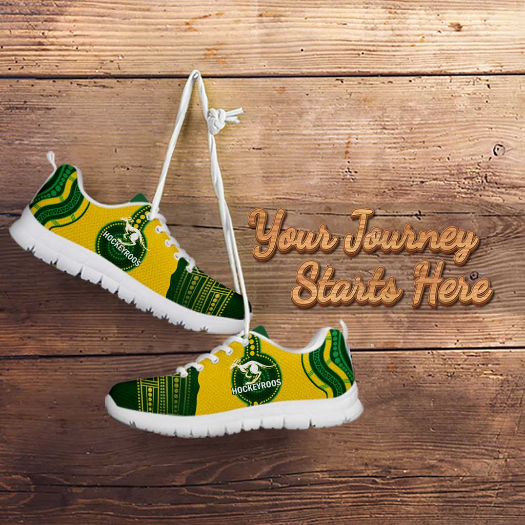 Australia Hockeyroos Sneakers Aussie Kangaroo Indigenous Art