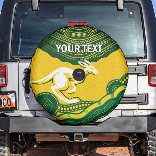Custom Australia Hockeyroos Spare Tire Cover Aussie Kangaroo Indigenous Art