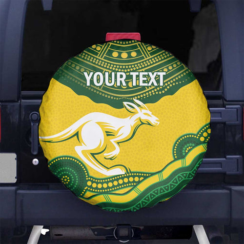 Custom Australia Hockeyroos Spare Tire Cover Aussie Kangaroo Indigenous Art
