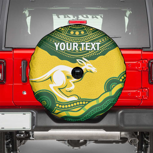 Custom Australia Hockeyroos Spare Tire Cover Aussie Kangaroo Indigenous Art