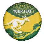 Custom Australia Hockeyroos Spare Tire Cover Aussie Kangaroo Indigenous Art