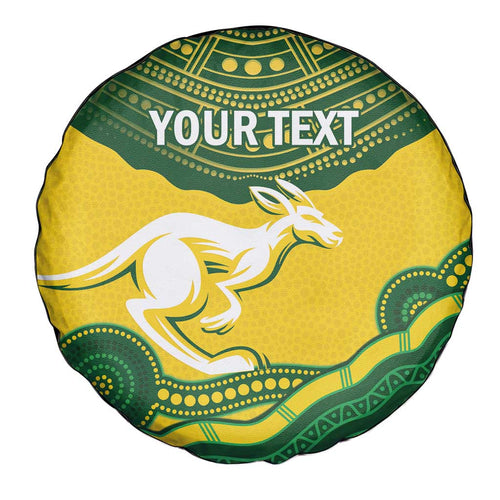 Custom Australia Hockeyroos Spare Tire Cover Aussie Kangaroo Indigenous Art