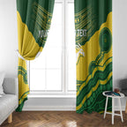 Custom Australia Hockeyroos Window Curtain Aussie Kangaroo Indigenous Art