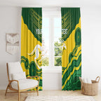 Custom Australia Hockeyroos Window Curtain Aussie Kangaroo Indigenous Art