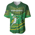 Custom Australia Kookaburras Baseball Jersey Indigenous Art