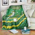 Custom Australia Kookaburras Blanket Indigenous Art