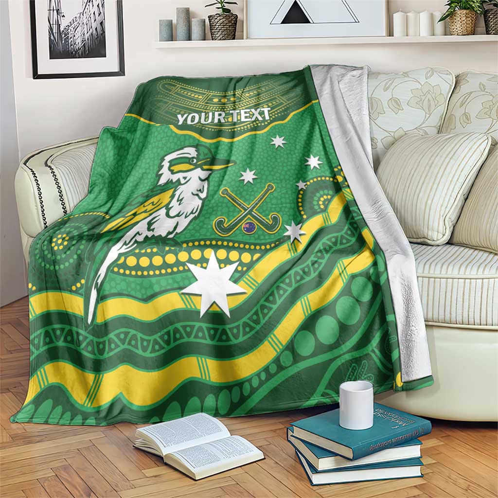 Custom Australia Kookaburras Blanket Indigenous Art
