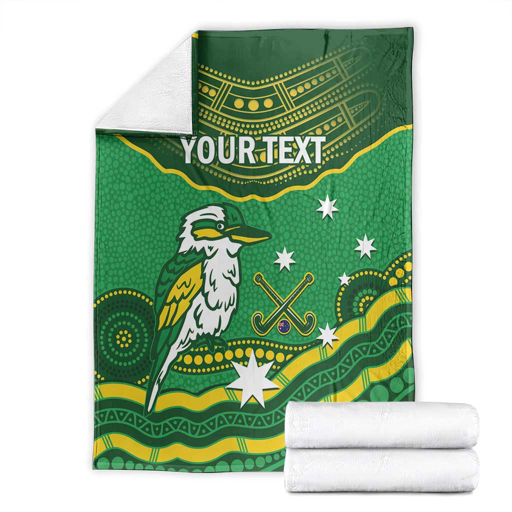Custom Australia Kookaburras Blanket Indigenous Art