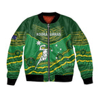 Custom Australia Kookaburras Bomber Jacket Indigenous Art
