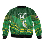 Custom Australia Kookaburras Bomber Jacket Indigenous Art