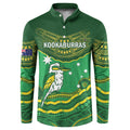 Custom Australia Kookaburras Button Sweatshirt Indigenous Art
