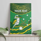 Custom Australia Kookaburras Canvas Wall Art Indigenous Art