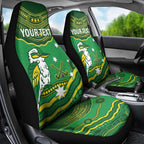 Custom Australia Kookaburras Car Seat Cover Indigenous Art