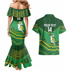 Custom Australia Kookaburras Couples Matching Mermaid Dress and Hawaiian Shirt Indigenous Art