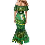 Custom Australia Kookaburras Family Matching Mermaid Dress and Hawaiian Shirt Indigenous Art