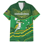 Custom Australia Kookaburras Family Matching Off Shoulder Maxi Dress and Hawaiian Shirt Indigenous Art