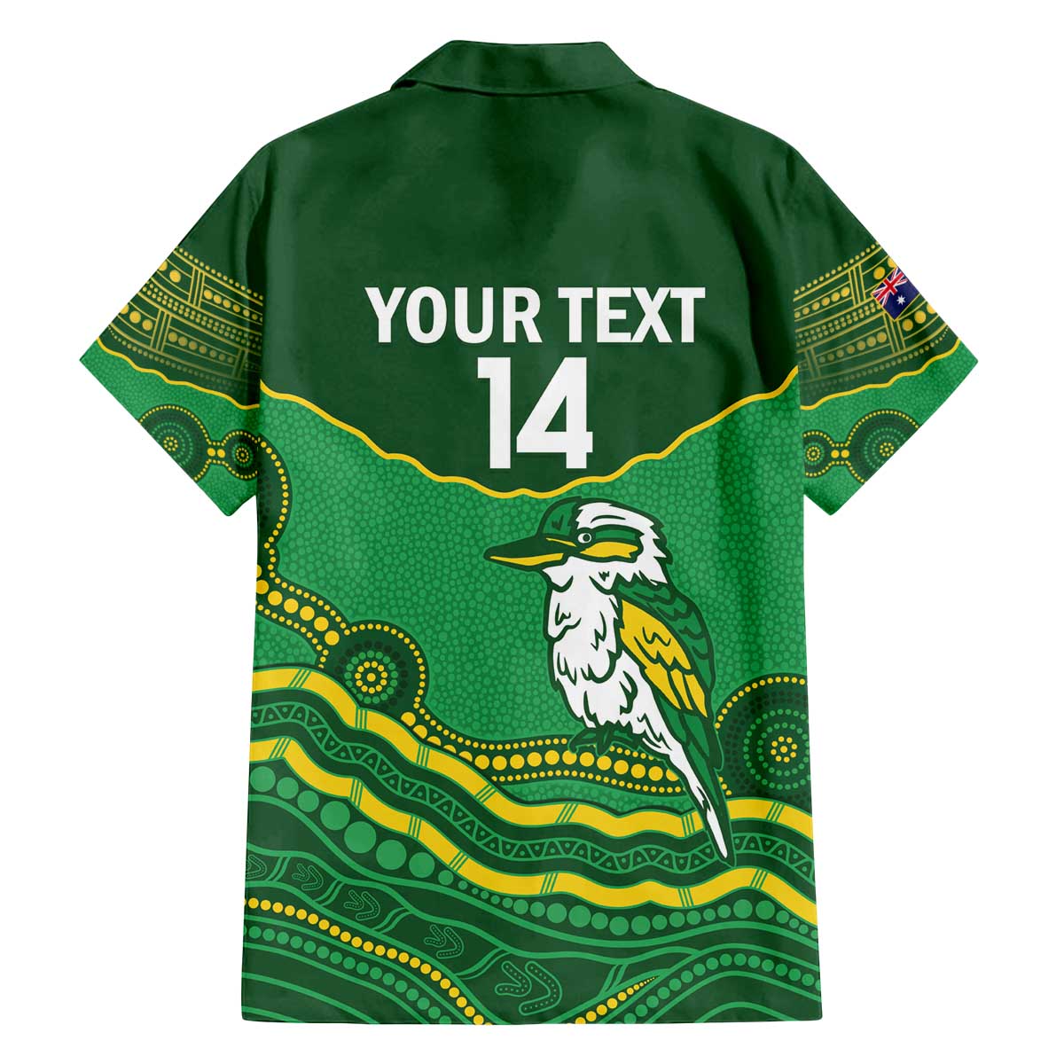 Custom Australia Kookaburras Family Matching Puletasi and Hawaiian Shirt Indigenous Art