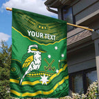 Custom Australia Kookaburras Garden Flag Indigenous Art