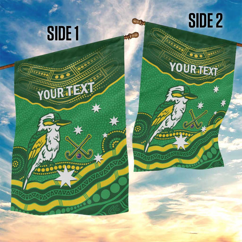 Custom Australia Kookaburras Garden Flag Indigenous Art