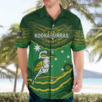 Custom Australia Kookaburras Hawaiian Shirt Indigenous Art