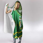 Custom Australia Kookaburras Hooded Blanket Indigenous Art