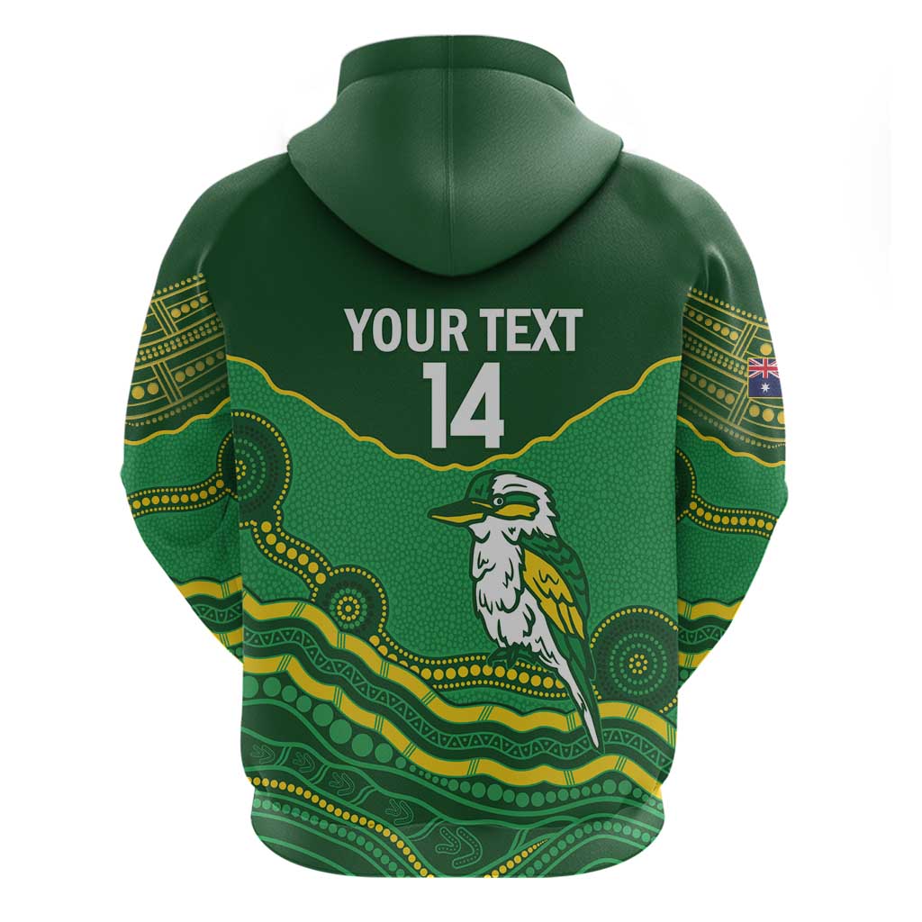 Custom Australia Kookaburras Hoodie Indigenous Art