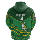 Custom Australia Kookaburras Hoodie Indigenous Art