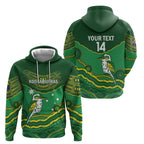 Custom Australia Kookaburras Hoodie Indigenous Art