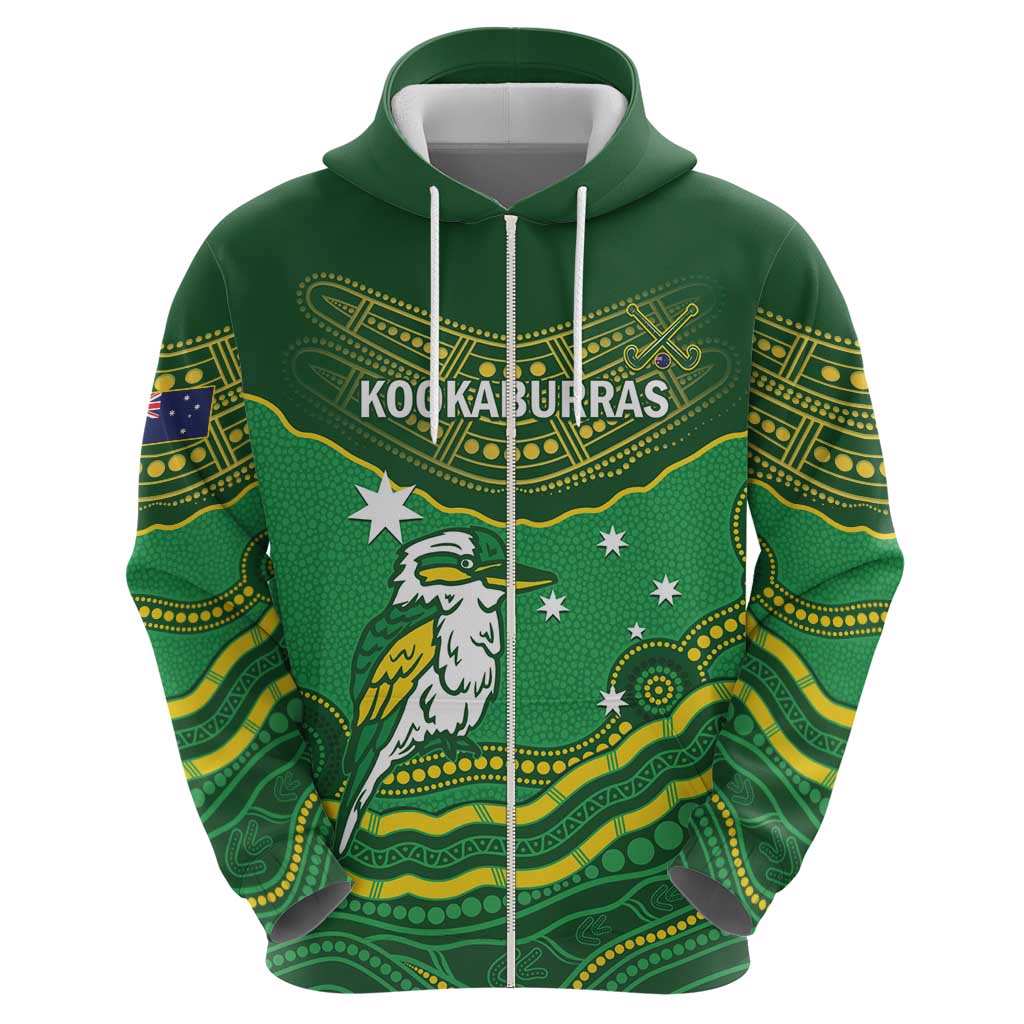 Custom Australia Kookaburras Hoodie Indigenous Art