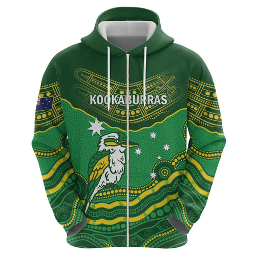 Custom Australia Kookaburras Hoodie Indigenous Art