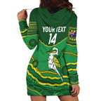 Custom Australia Kookaburras Hoodie Dress Indigenous Art