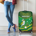 Custom Australia Kookaburras Luggage Cover Indigenous Art