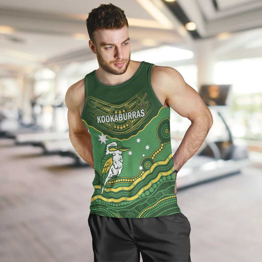 Custom Australia Kookaburras Men Tank Top Indigenous Art