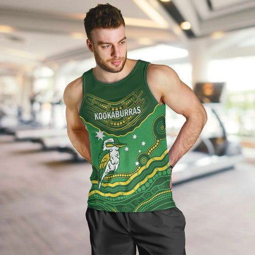 Custom Australia Kookaburras Men Tank Top Indigenous Art