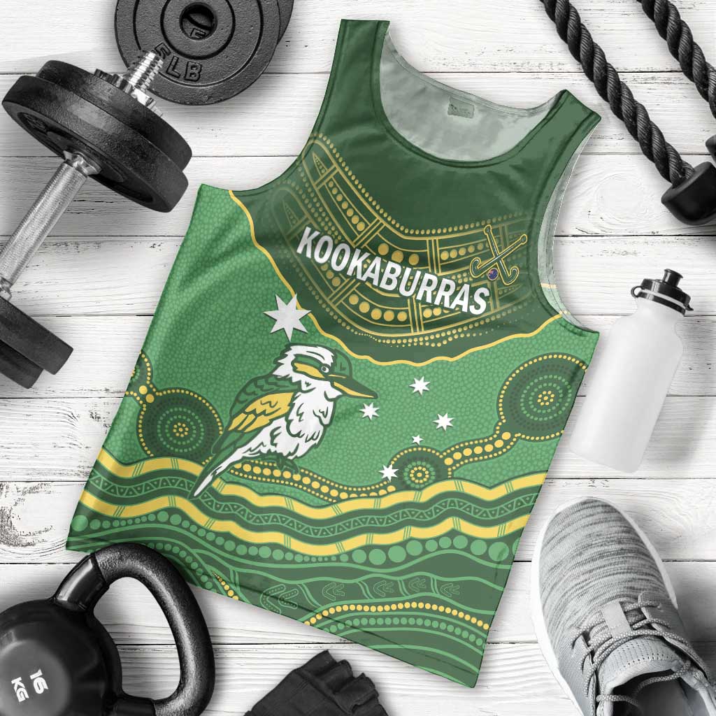 Custom Australia Kookaburras Men Tank Top Indigenous Art