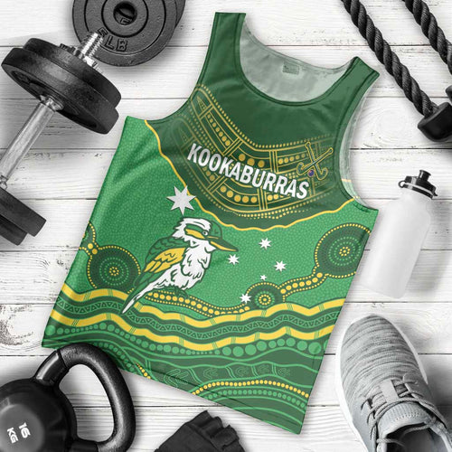 Custom Australia Kookaburras Men Tank Top Indigenous Art