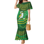 Custom Australia Kookaburras Mermaid Dress Indigenous Art
