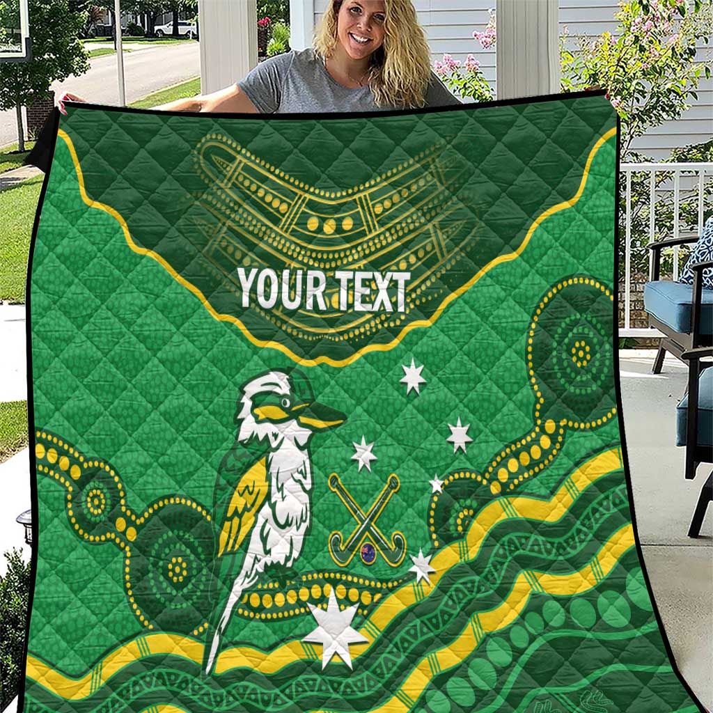 Custom Australia Kookaburras Quilt Indigenous Art