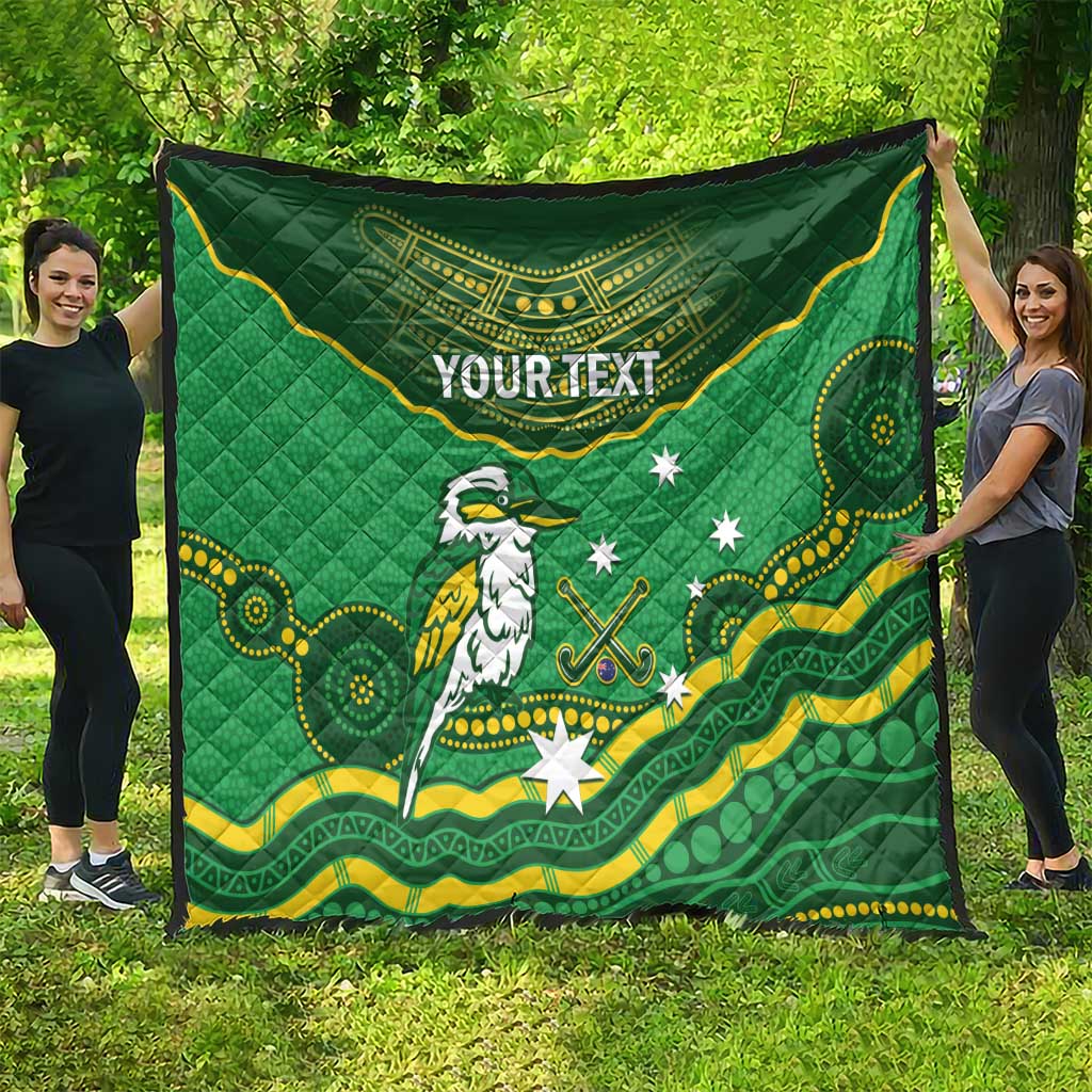 Custom Australia Kookaburras Quilt Indigenous Art