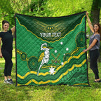 Custom Australia Kookaburras Quilt Indigenous Art