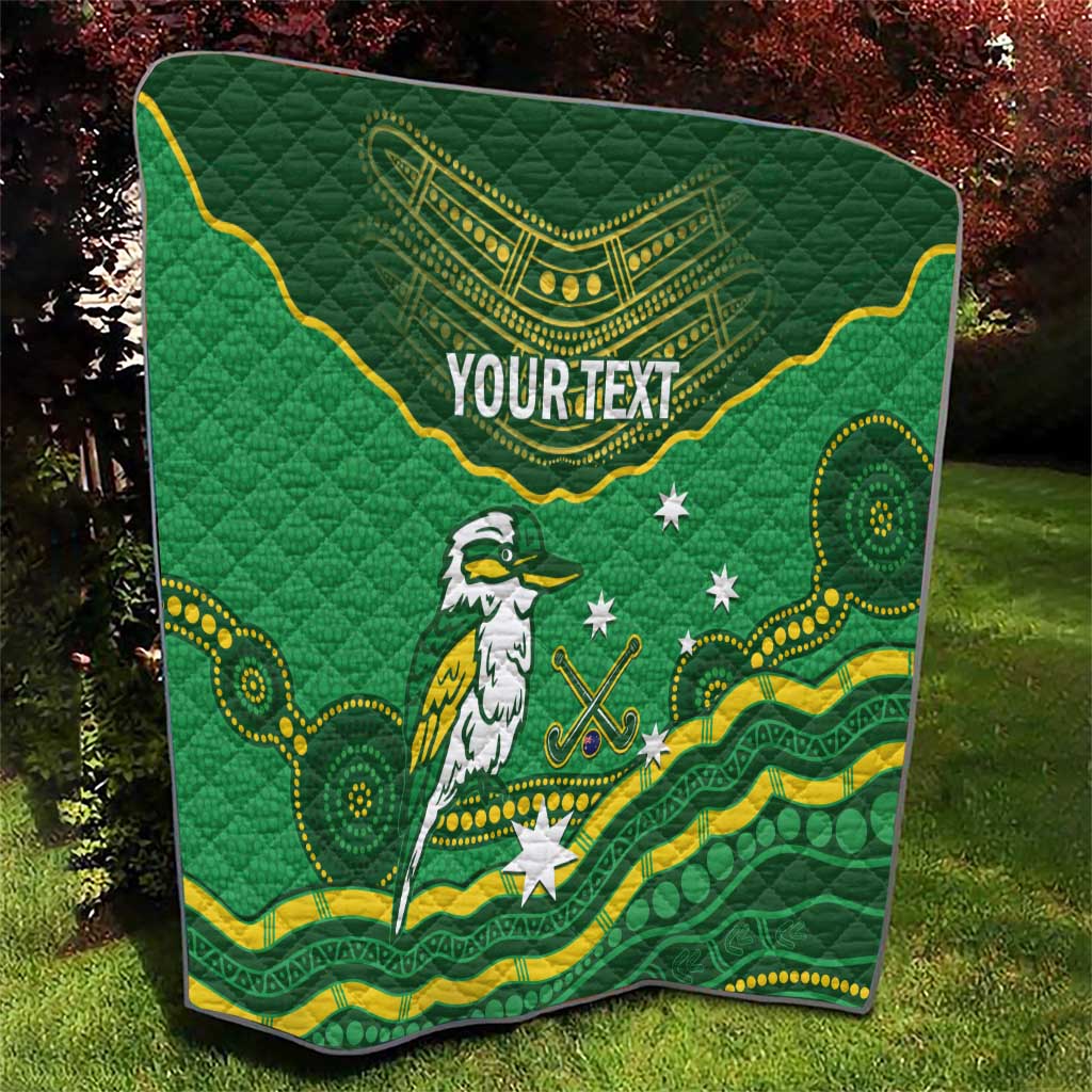 Custom Australia Kookaburras Quilt Indigenous Art